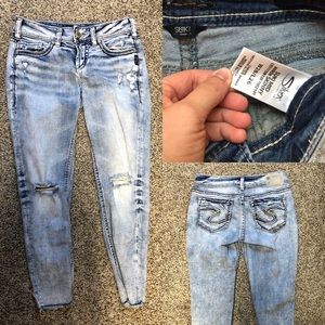 Silver Suki mid Ankle Skinny Jean